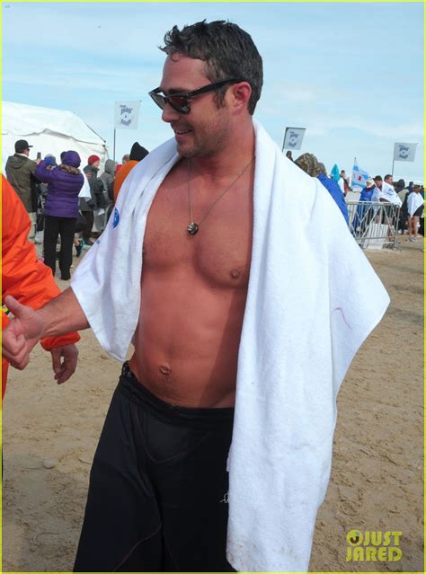 taylor kinney goes shirtless for polar plunge in chicago photo 3065004 jesse spencer