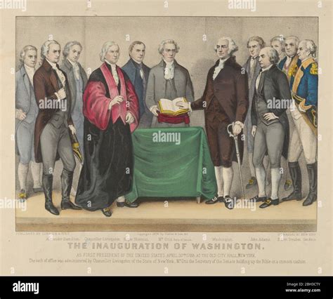 Inauguration Washington George 1789 Hi Res Stock Photography And Images
