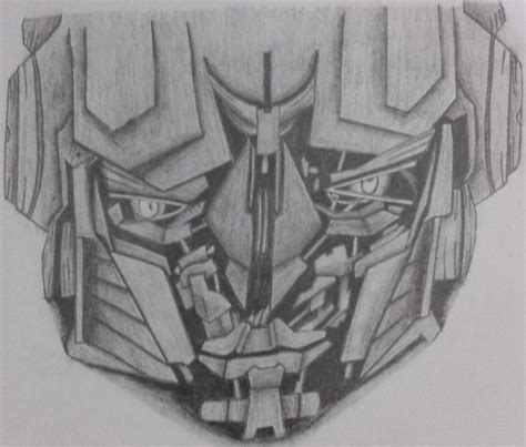 Biggest Fan — Simple Drawing Of Optimus Primes Face