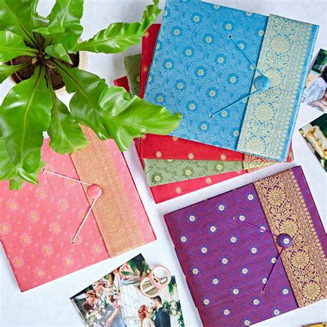 Handmade Large Sari Photo Album By Paper High