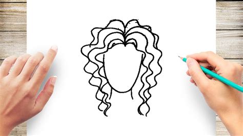 how to draw curly hair for beginner youtube