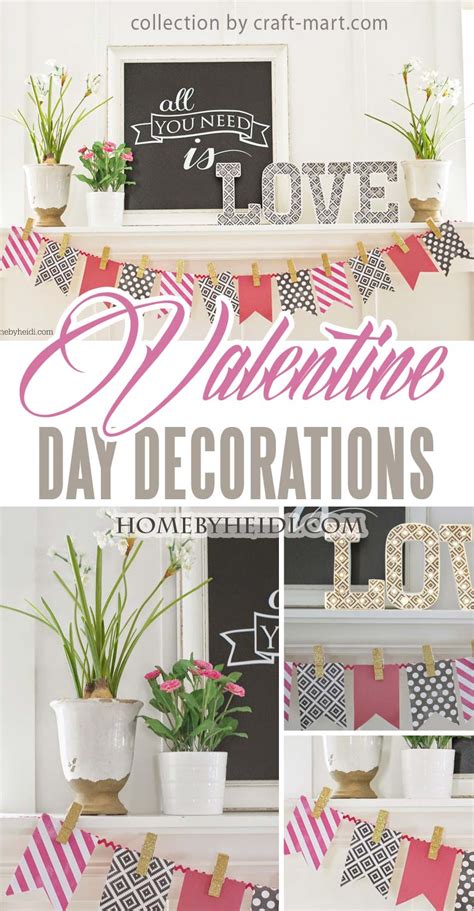 Valentine's day home decor is easy and requires few materials and a little imagination. 12 Easy Homemade Valentine Day Decorations - Craft-Mart