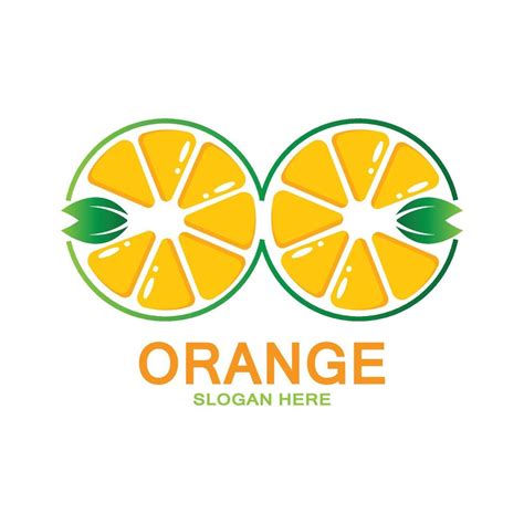 Orange Fruit Logo Icon Vector Plant Inspiration Illustration 7688342