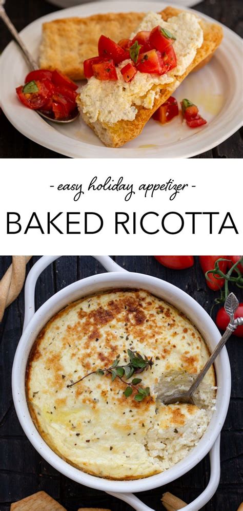 Baked Ricotta Appetizer Recipes Easy Appetizer Recipes Ricotta