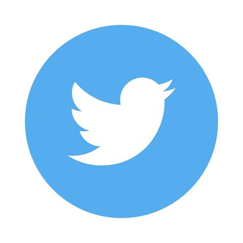 Social Media Twitter Logo Blue Isolated Vector 2534045 Vector Art At