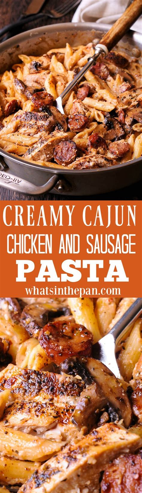 In a large skillet, heat 1 tbsp. Cajun Chicken and Sausage Pasta in Creamy Parmesan Sauce ...