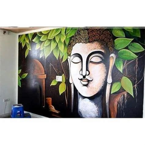 3d Buddha Wallpaper At Rs 100square Feet 3d वॉलपेपर In Hyderabad