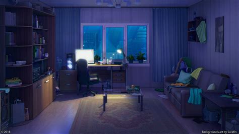 Anime Backgrounds Living Room Bestroomone