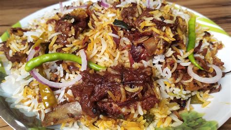 Hyderabadi Mutton Dum Biryani Recipehow To Make Simple Mutton Biryani