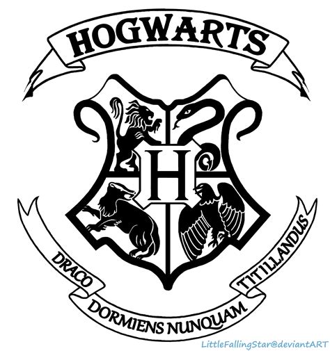 Hogwarts Crest By Littlefallingstar On Deviantart Harry Potter Crest