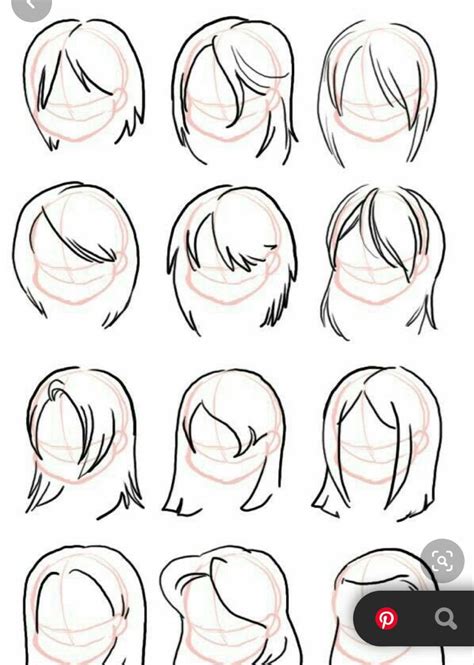 Hair Drawing Outline Hair Draw Drawing Step Hairstyles Long Realistic