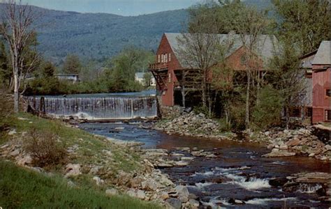 Old Mill And Waterfall Weston Vt