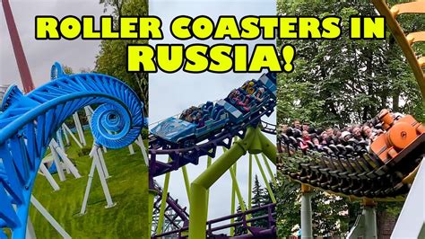 Riding Roller Coasters In Russia Wonder Island Amusement Park 4k
