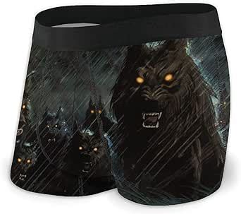 Amazon Com Dark Storm Rain Halloween Werewolf Custom Men S All Over