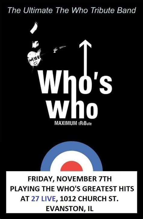 Pin By The Whos Who Band On Whos Who Band Chicago