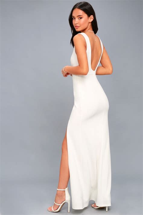 Elegant White Maxi Dress White Maxi Dress Bridal Dress