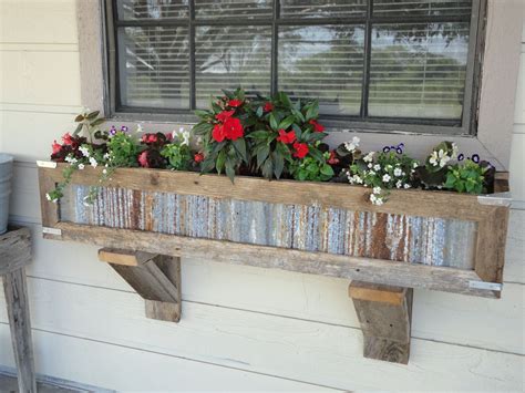 2 Handmade Wooden Window Box Flowerherb Pot Planter Plant Care