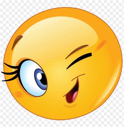 Wink Emoji Woman Png Clipart Png Photo 35500 Toppng