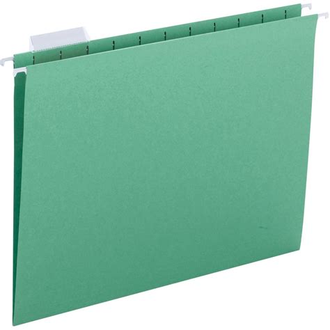 Business Source 15 Tab Cut Letter Recycled Hanging Folder Zerbee