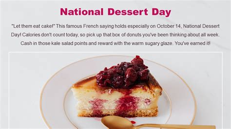Get This Attractive National Dessert Day Powerpoint Template