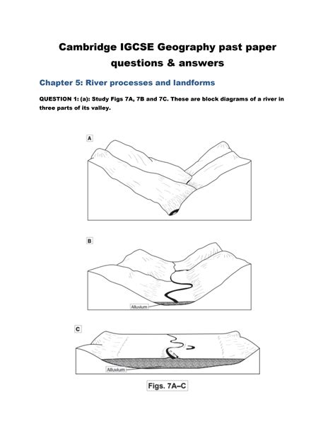 Solution Cambridge Igcse Geography Past Paper Questions Answers