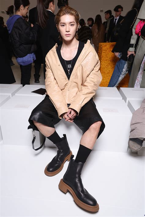 Ncts Taeyong Pops In Chelsea Boots At Loewes Paris Fashion Week Show Footwear News