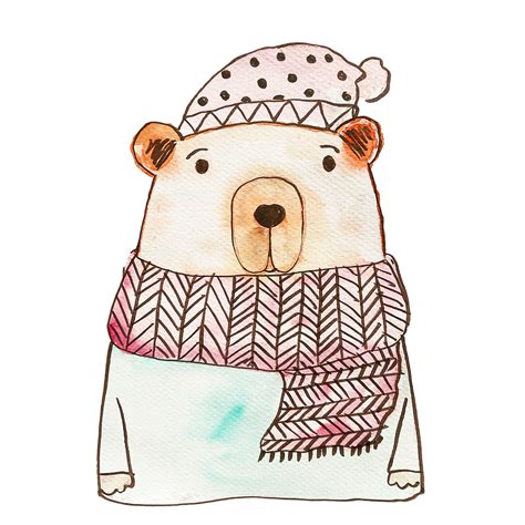 Download Bedtime Cartoon Bear Cartoon Animal Royalty Free Stock