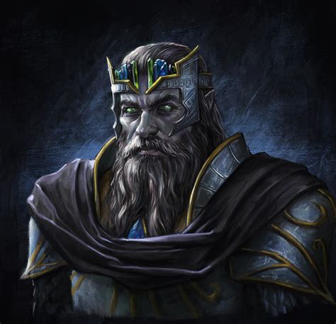 Oc Thaldor Evil Dwarf King Portrait Painted By Me Rcharacterdrawing