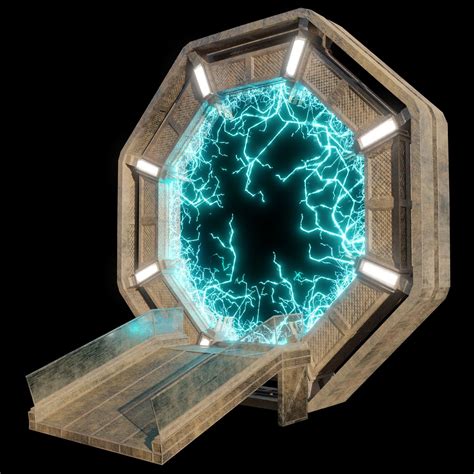 Worn Down Portal Free Vr Ar Low Poly 3d Model Cgtrader