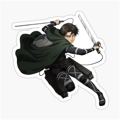 Pegatina Levi Ackerman De Claudiagrosso Anime Stickers Anime