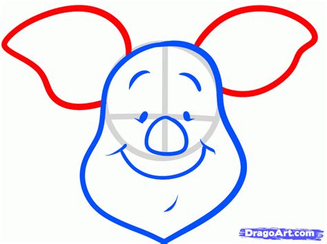 How To Draw Piglet Easy Step By Step Disney Characters