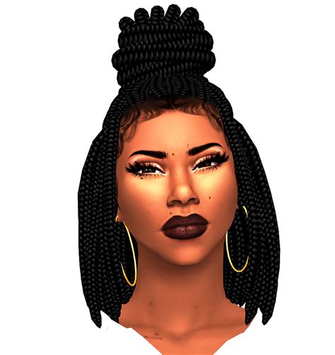 Ebonix Anais Sims Hair Sims 4 Black Hair Sims 4