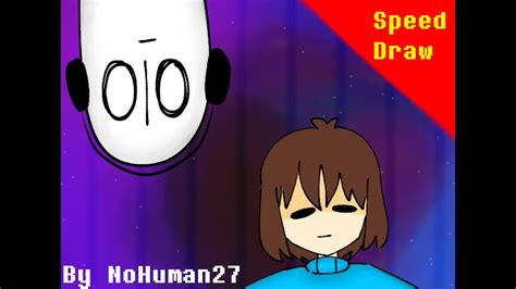 Undertale Art Napstablook And Frisk By Nohuman27 Youtube