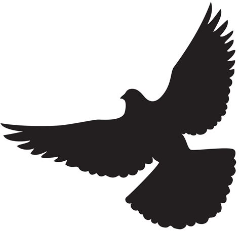 Bird Wing Bat Flight Lift Dove Silhouette Png Clip Art Png Download