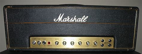 Vintage 1971 Marshall 50 Watt Tube Head 1987 Lead Model Reverb