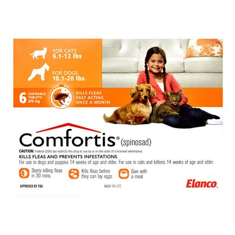 Can i give another comfortis flea pill before the full 30 days have according to the comfortis insert, the safety of its use in pregnant dogs and cats has not been evaluated. Comfortis for Cats| Flea Meds| Lambert Vet Supply