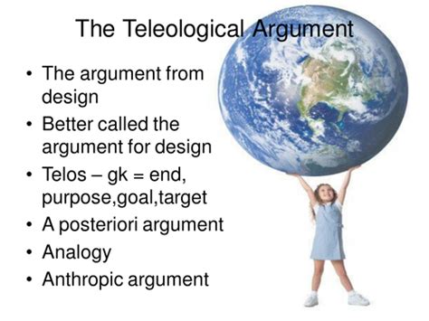 The Teleological Argument Teaching Resources