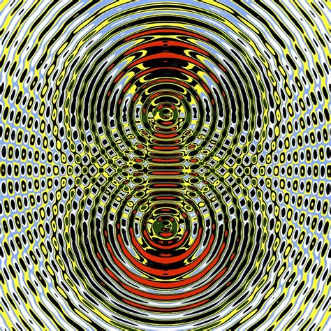 Circular wave interference, illustration - Stock Image ...