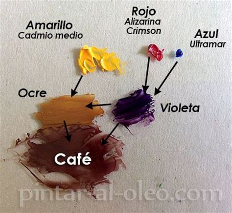 Hacer Color Cafe Conpinturas Violeta Y Amarillo Clases De Pintura
