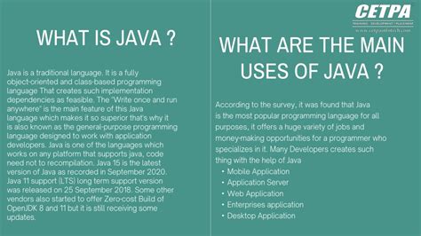 Ppt Top 10 Major Uses Of Java Programming Languages Powerpoint