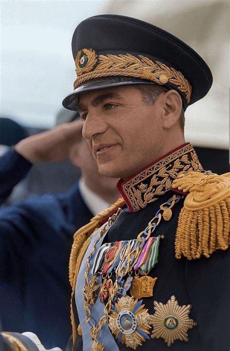 تصویر با کیفیت و رنگی شده محمدرضا شاه پهلوی در دوران میانی پادشاهی خود Pahlavi Dynasty The