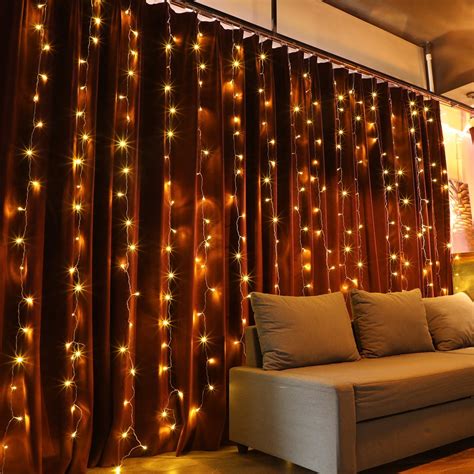 Torchstar Extendable 98ft X 98ft Led Curtain Lights Starry Christmas