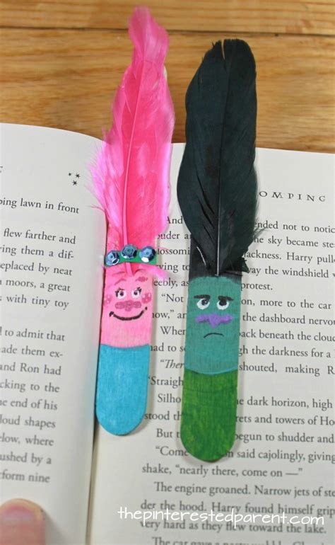 Craft Stick Trolls Bookmarks Artofit