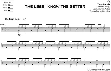 Tame Impala The Less I Know The Better Tab Bass Margaret Wiegel