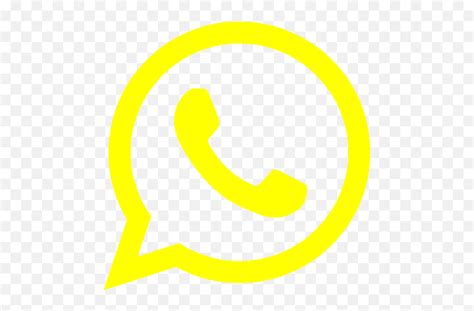 Yellow Whatsapp Icon Whatsapp Icon Yellow Png Emojiwhatsapp Emoticon