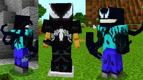 Addon Venom Craft Mobs Com Symbiote No Minecraft Pe Youtube