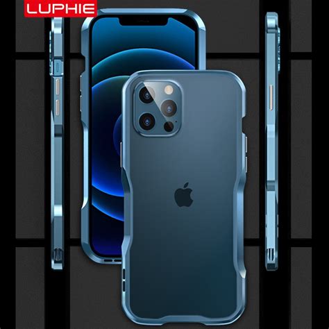 Luphie Bicolor Aluminum Metal Phone Bumper Case For Apple Iphone 13 Pro