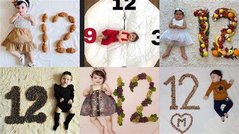 12 Month Baby Photoshoot Ideas At Home 12 Month Theme Baby