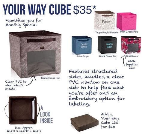 Thirty One Your Way Cube Perfect Way To Start Organizing Your Everyday