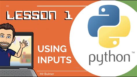 python coding lesson 1 using inputs youtube